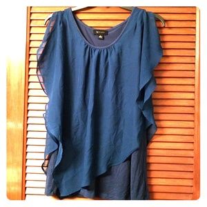 AB Studio Green/Blue Blouse, Large